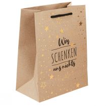 Artikel Geschenktüte aus Papier mit Sternmotiv 18×10×23 cm für Weihnachtsgeschenke