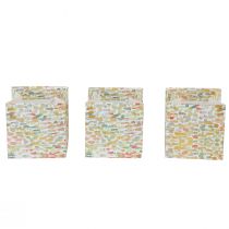 Artikel Faltbare Geschenktaschen aus Papier mit Aquarell-Muster, 10,5 cm, 8 Stück