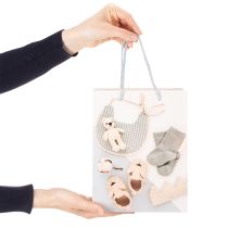 Artikel Geschenktaschen aus Papier für Babygeschenke, 23 cm, 2er-Set, kindgerechtes Design