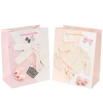 Artikel Geschenktüten Baby Mädchen Geschenktaschen Geburt 23×18cm 2St
