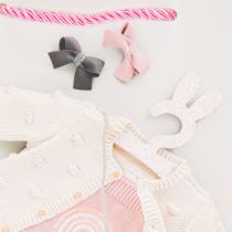 Artikel Geschenktaschen aus Papier Baby Mädchen Rosa Pfirsich 23×18 cm 2 Stück