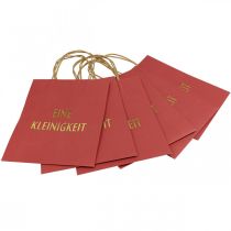 Artikel Geschenktüten „Eine Kleinigkeit“ Rot Papiertüten 16×8cm 6 St