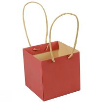 Artikel Geschenktüten Papiertüten mit Henkel Rot 12×12×12cm 6St