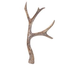 Artikel Deko Geweih aus Polyresin 29 cm braun-gold 2er-Set für Innenbereich