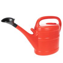 Artikel Gießkanne Kunststoff Rot 10 Liter mit Brause für Garten und Balkon