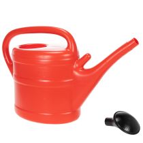 Artikel Gießkanne Kunststoff Rot 10 Liter mit Brause für Garten und Balkon