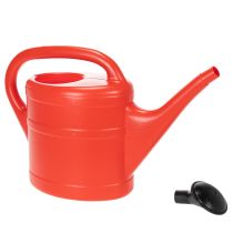 Artikel Gieskanne Kunststoff 5 Liter Rot mit Brauseausatz für Garten und Balkon