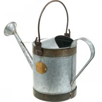 Artikel Retro Metall-Giesskanne 58x23x32cm, Vintage-Pflanzgefäss für Innen und Aussen, Grau-Braun