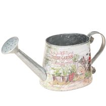 Artikel Vintage Deko Gießkanne Silber Metall Retro Stil Balkon 30x11x14,5cm