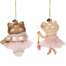 Artikel ProductNameKatzen-Glasanhänger mit Tutu, 2 Stück, ca. 11 cm, Christbaumschmuck/ProductName
ProductDescription<h2>Katzen-Glasanhänger mit Tutu für den Weihnachtsbaum</h2>
<p>Das Set enthält zwei verschieden gestaltete Katzenfiguren aus handbemaltem Echtgla
