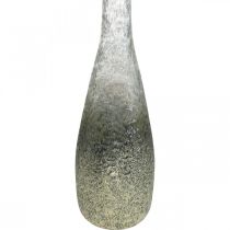 Artikel Glasvase zweifarbig, Höhe 40 cm, Klar und Silbern