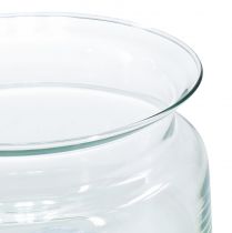 Artikel Glasschale aus recyceltem Glas Ø16cm x H8cm, Dekoschale für Gestecke und Schwimmkerzen
