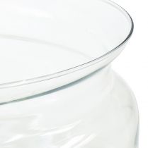 Artikel Glasschale aus Klarglas Ø24cm H10cm für Schwimmdeko und Gestecke