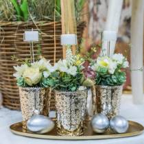 Artikel Glasteelichthalter H15cm 8 St