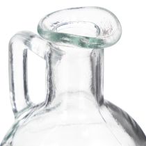 Artikel Mini Glaskaraffe mit Henkel 12 cm für Tischdekoration, transparent, 6er-Set