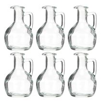 Artikel Mini Vase Wasserkrug mit Henkel für den Esstisch zuhause dekorativ und funktional 12cm 6St