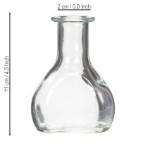 Artikel Mini Vase aus Glas für moderne Tischdekoration und stilvolle Akzente setzen 11cm 6St