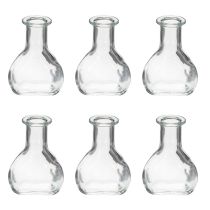 Artikel Mini Vase aus Glas für moderne Tischdekoration und stilvolle Akzente setzen 11cm 6St