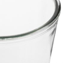 Artikel Glasvase konisch Vase Glas Übertopf Ø14cm H16cm 2St