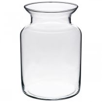 Artikel Glas Blumenvase breit klar Ø12cm H20cm