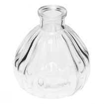 Artikel Glasvasen Mini Vasen Glas Bauchig Klar 8,5x9,5cm 6St
