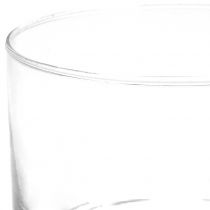 Glasvase Glaszylinder Ø9cm H7cm