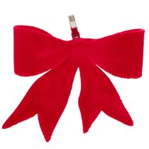 Artikel Dekoschleifen Rot mit Clip Textil 11 cm 4er-Set