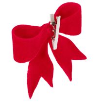 Artikel Dekoschleifen Rot mit Clip Textil 11 cm 4er-Set