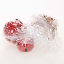 Artikel Rote Metallglocken 3er-Set, 14/12/8 cm, mit Juteband für Weihnachtsdekoration