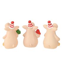 Artikel Glücksschwein-Dekofiguren aus Polyresin, 5 cm, Set mit 6 Schweinchen