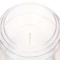 Artikel Grabkerze Windlicht 23 cm mit schwarzem Deckel und Kunststoffgehäuse