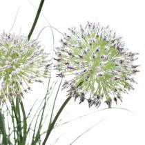 Artikel Gras mit Blüten im Topf künstlich Lila 70cm
