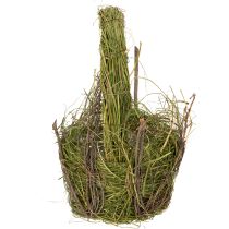 Artikel Osterkorb aus Gras 25cm, Naturdesign für Innen-Dekoration