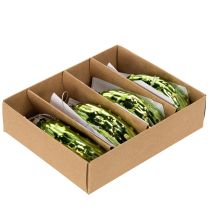 Artikel Glas-Weihnachtsgurke 7 cm Grün Set mit 4 Anhängern