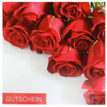Artikel Gutscheinkarte rote Rosen + Umschlag 1St