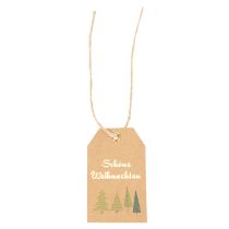 Artikel Geschenkanhänger Weihnachten Papier Schöne Weihnachten Naturbraun 8cm 36 Stück
