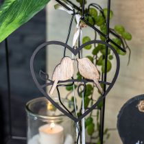 Artikel Hängedeko Herz mit Vögeln Deko zum Aufhängen 12cm 4 St