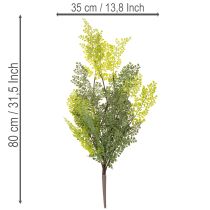 Artikel Künstlicher Farnzweig aus Kunststoff, Grün, 80 cm lang, für Vasen und floristische Dekoration