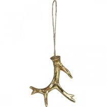 Artikel Weihnachtsanhänger Deko Geweih Baumschmuck Gold 7,5cm 6 St