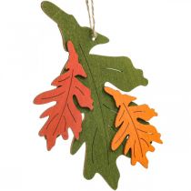 Artikel Herbstliche Holzanhänger Eichenblatt 17 cm, bunt, 6 Stück