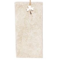 Artikel Anhänger Ich vermisse Dich Herzmotiv Dekoschild 12 cm cremebeige