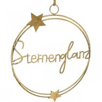 Artikel Dekoring aus Metall „Sternenglanz“ H37cm Ø30,5cm in Gold und Grau