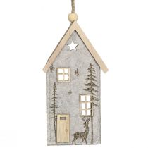 Artikel Weihnachtsdeko Filzhäuschen Beige 15cm 6er-Set