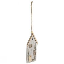 Artikel Weihnachtsdekoration Filzhäuschen Beige 15 cm 6er-Set