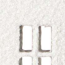 Artikel Mini Deko-Häuser aus Metall 14 cm Weiss im 4er-Set für Inneneinrichtung