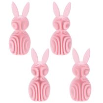 Artikel Dekohasen Set aus Kunststoff in Rosa 11 cm – Tischdekoration für Ostern (4 Stück)