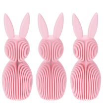 Artikel Dekohasen Kunststoff 13cm Rosa 3er-Set für Frühlings- und Osterdekoration