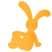 Artikel Osterdekoration Hasenfigur aus Kunststoff 20 cm Gelb 2er-Set