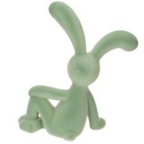 Artikel Dekofigur Hase aus Kunststoff 38cm Salbeigrün für Frühlingsdekoration