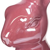 Artikel Keramik Osterhase Glänzend Rosa 37cm – Dekorative Figur für Frühling und Ostern